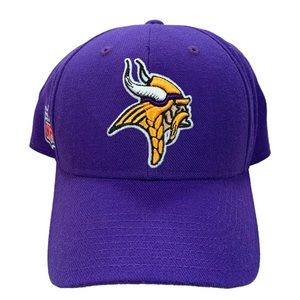 VTG Reebok NFL Football Minnesota Vikings Wool Blend Adjustable Strapback Hat